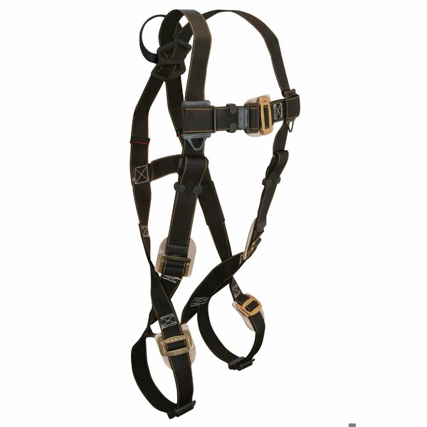 Falltech Non-Belted Harness, Universal, 425 lb Load, Kevlar/Nomex Strap, Mating Leg Strap Buckle, Mating Ches 7051